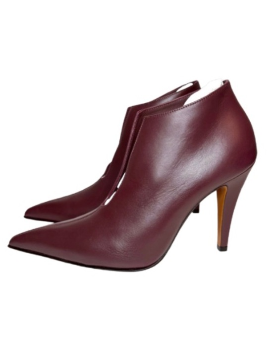 Alexander McQueen Shoes - New! MCQUEEN Birdee Slashed Brown Leather Bootie Pumps | 38
